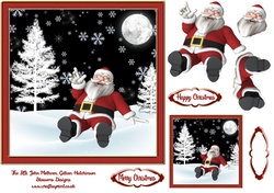 Christmas Santa aprox 7x7 inches