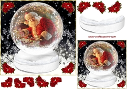 Christmas Santa Globe