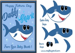 Fathers day Daddy Shark