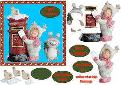 Cute Christmas boy post box