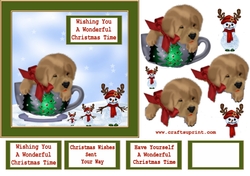 Christmas Pup in A cup 3