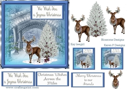 Blue Christmas scene 2
