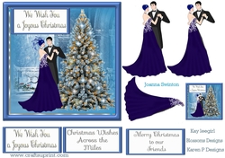 Blue Christmas scene 2