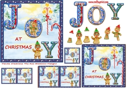 Gingerbread Christmas 2  approx. 6 x 6inches