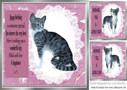 Lovely cat topper sheet