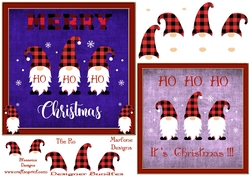 2 card Christmas Gnomes 2