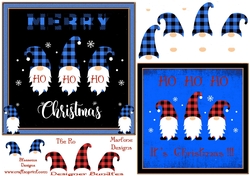 2 card Christmas Gnomes 4