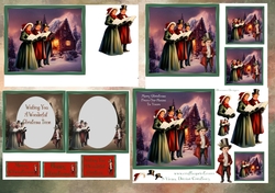 Vintage Caroling kit 7x 7