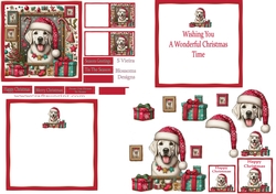 A lovely christmas dog