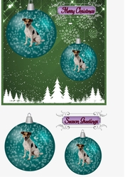 Christmas dogs Jack Russel