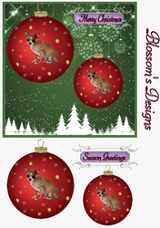 Dog Christmas bauble