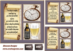 Dad birthday or fathers day toppers