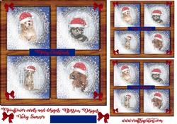 A cute Christmas dog card
