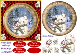 Cute christmas teddy 