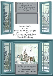 Christmas through window