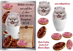 Donut and teacup dog birthday