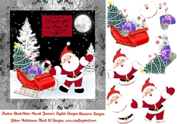 Santas Sleigh 7x7 aprox
