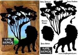 Lion Birthday design