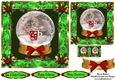 Christmas globe Animals cat 1