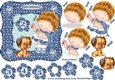Little girl birthday blue