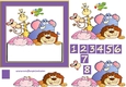 Animal birthday zoo Design approx 7inches x 7inches 