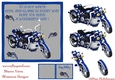 Biker Birthday blue