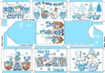6 Christmas money wallets / envelopes
