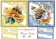 A Beautiful Bee sheet Design with greeting tags