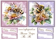 A Beautiful Bee sheet Design with greeting tags