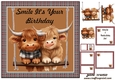 Highland cow design kit
