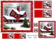 Vintage Christmas Cheer 4 approx 7 x 7