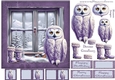 Purple Christmas / Birthday 2 ( owl)