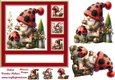 Beautiful birthday design approx 7 x 7 black tag