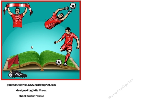 The story of football blank insert red
