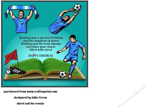 The story of football blue insert