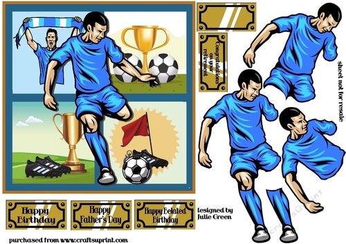 Football mad blue
