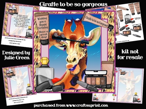 Giraffe to be so gorgeous mini kit