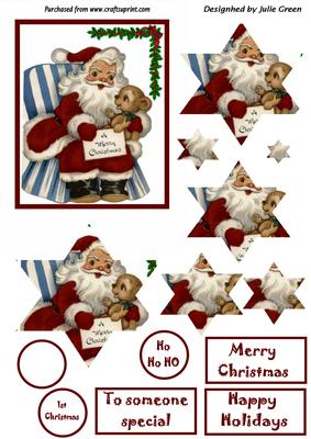 Santa and Ted Star Pyramid