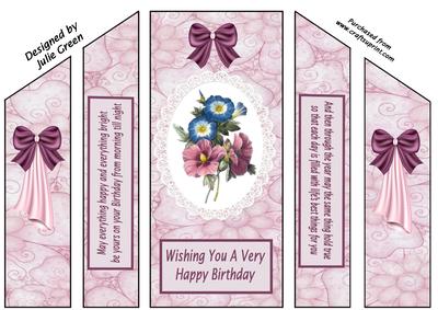 Beautiful Pansies Theater Fold