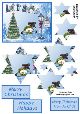 All Snowflakes Welcome Star Pyramage Xmas
