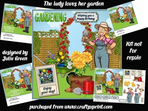 The lady loves her garden