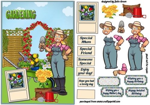 The lady loves her garden A5