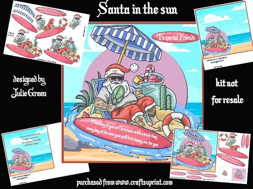 Santa in the sun