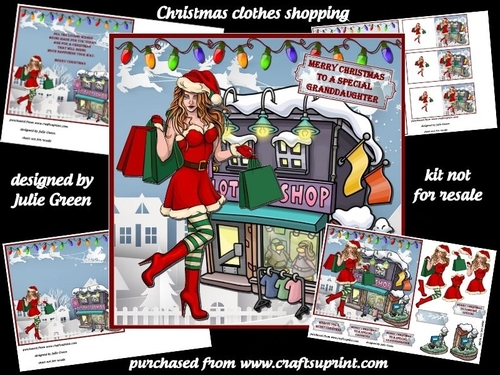 Christmas clothes shopping