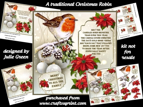 A traditional Christmas Robin