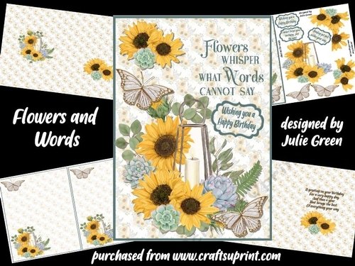 Flowers and words A5