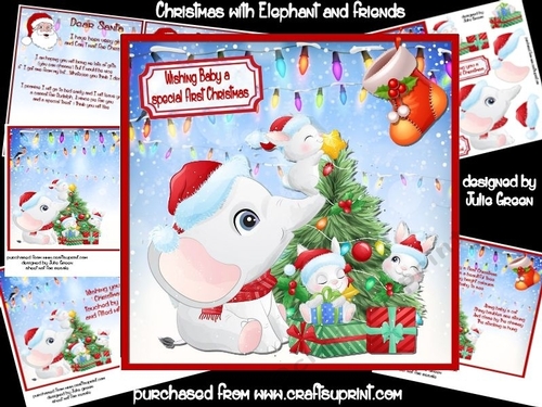 Christmas Elephant and friends