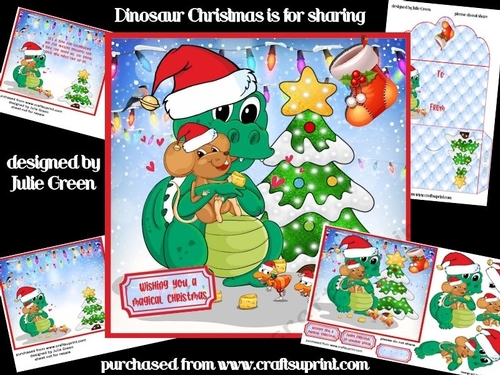 Dinosaur Christmas is for sharing