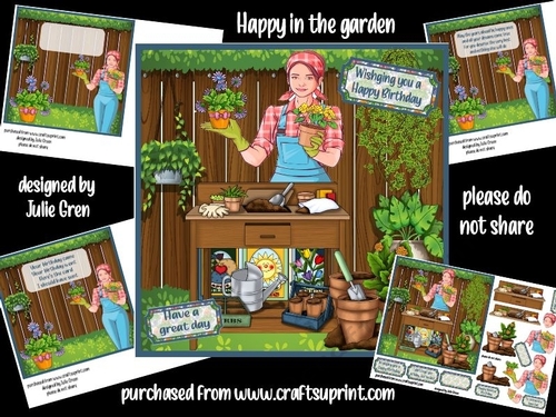 Happy in the garden