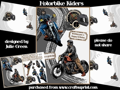Motorbike Riders A5